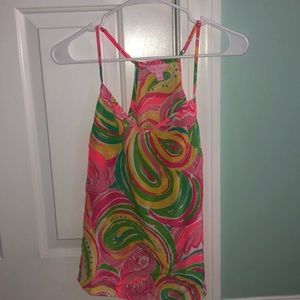 Lily Pulitzer satin tank top